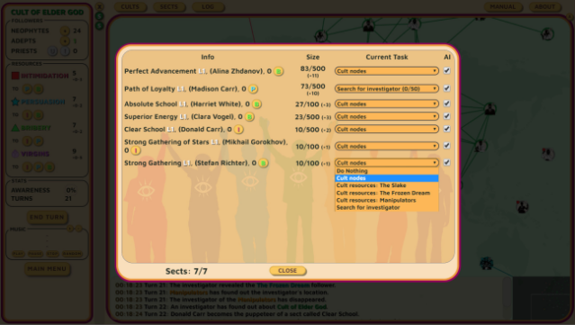 Evil Cult Gameplay Screenshot