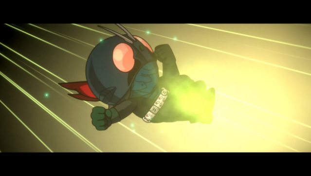 SD Shin Kamen Rider Rumble Gameplay Screenshot